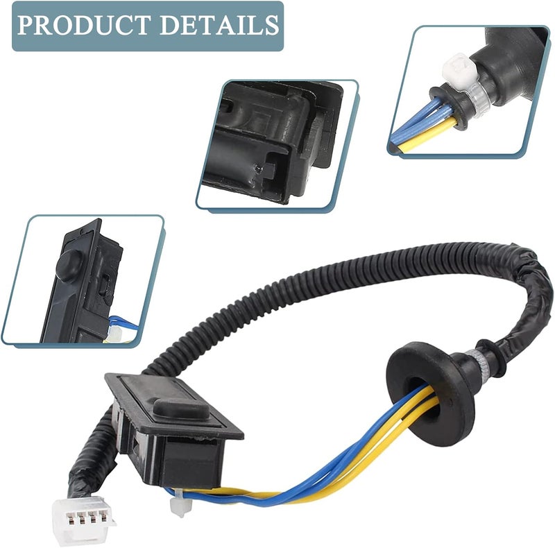 E-Vniko Rear Liftgate Trunk Open Release Switch Compatible for Nissan Pathfinder 2014-2019 Replace Tailgate Lid Switch 25380-3JA0A - Image 5